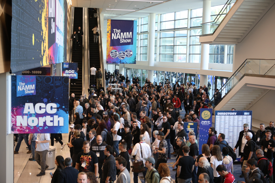 Crowded NAMM Show Floor